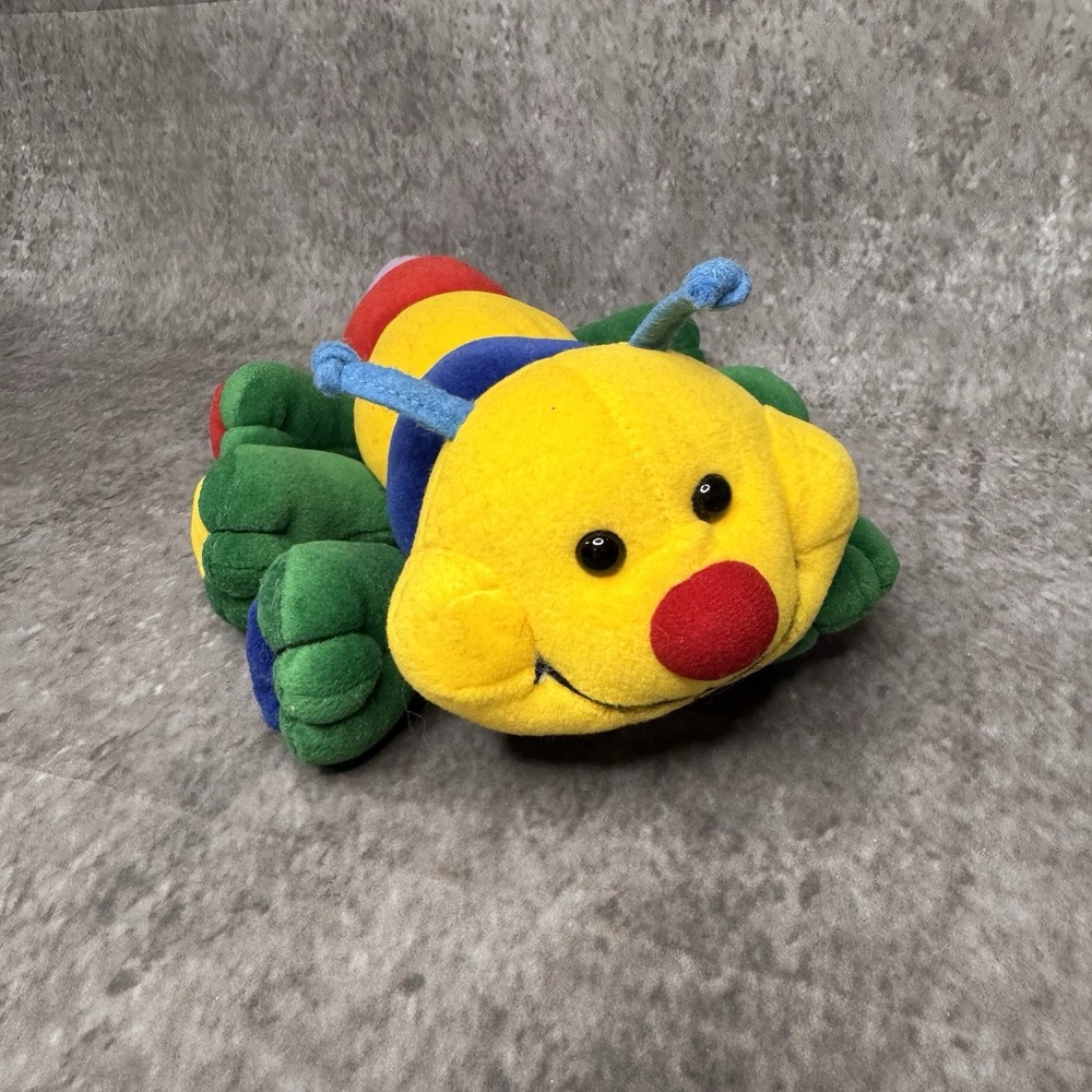 Vintage 1994 Plush Creations Caterpillar Baby Einstein Style HTF Stuffed Animal